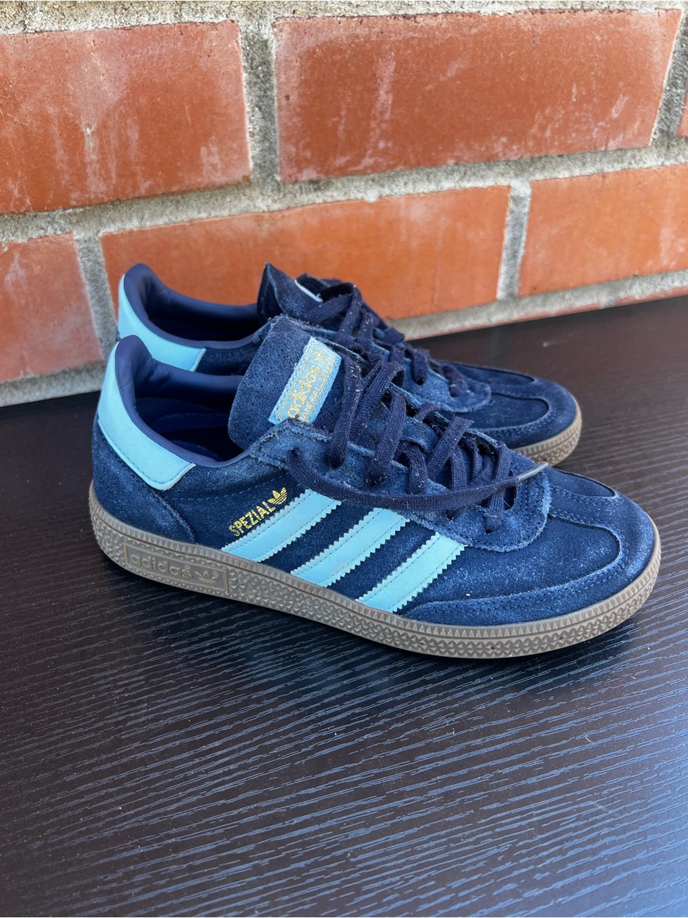 adidas Kids Spezial Suede Sneakers Navy and Light Blue